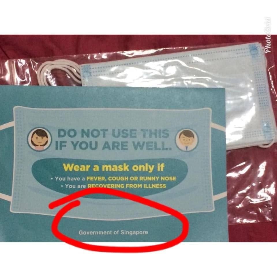 Do Not Wear Mask If You Are Well